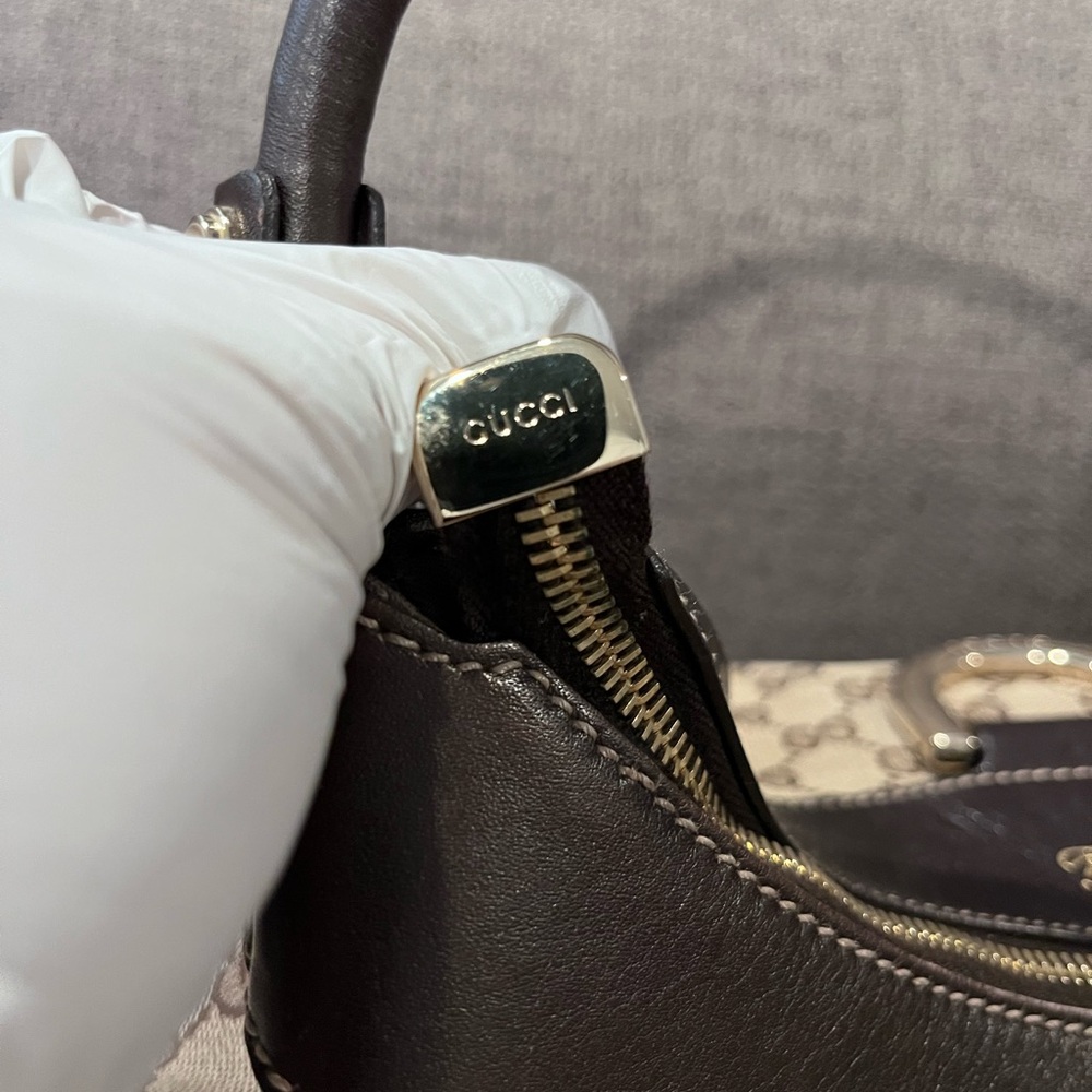 Authentic Gucci Abbey GG Monogram Shoulder Bag - Picture 11 of 16